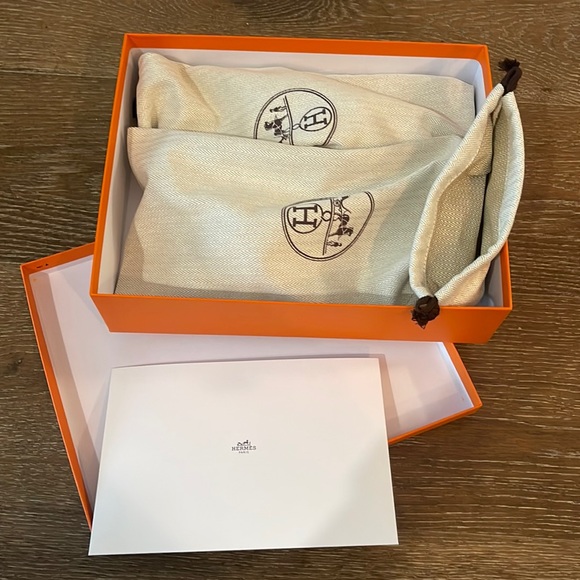 Hermes Oran Sandal Blanc White Size 39.5 with box and all original packaging - Picture 2 of 12